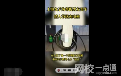 女子為激勵男友買車情人節送充電樁 為什么引爭議？