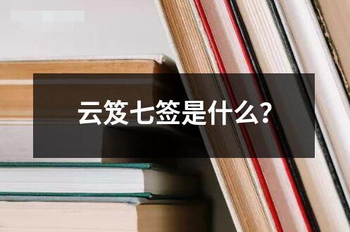 云笈七簽是什么？