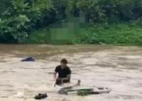 露營基地突發洪水多人被水流沖走 實在太驚險了