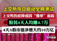 4天A股股民人均賺4.7萬 到底是不是真的？