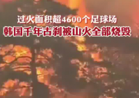 韓國千年古剎被燒毀 實(shí)在太恐怖了