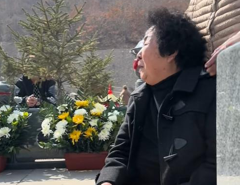 田姥姥看望離世老伴在墓前痛哭 難掩思念之情